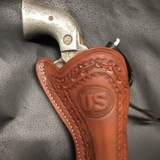 Fits Ruger Vaquero, Colt & Clones SAA 71/2" revolvers right hand leather holster