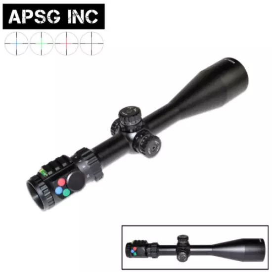 4-16X56 Rifle Scope 56mm OBJ, 30mm TUBE Clear Glass, Side Focus,RGB MILDOT MOUNT