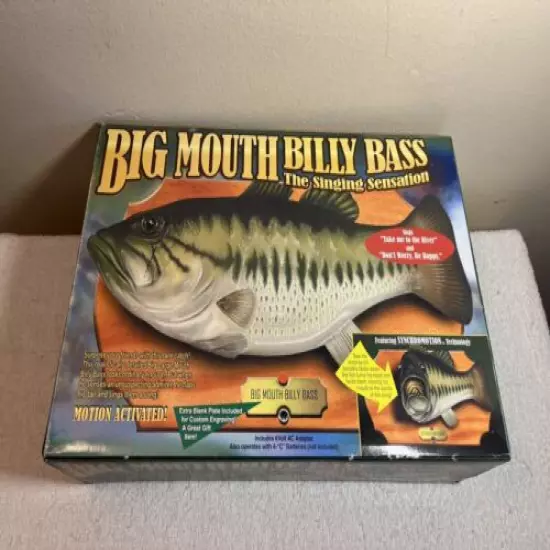 Gemmy Big Mouth Billy Bass Singing Fish New Open Box