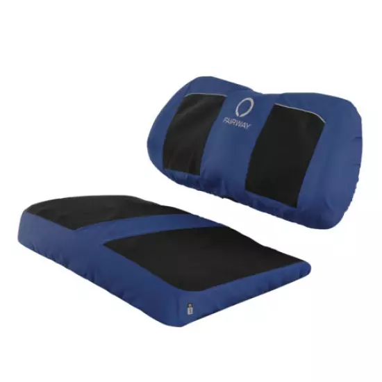 Neoprene Paneled Seat Cover - Blue/Black for Golf Cart