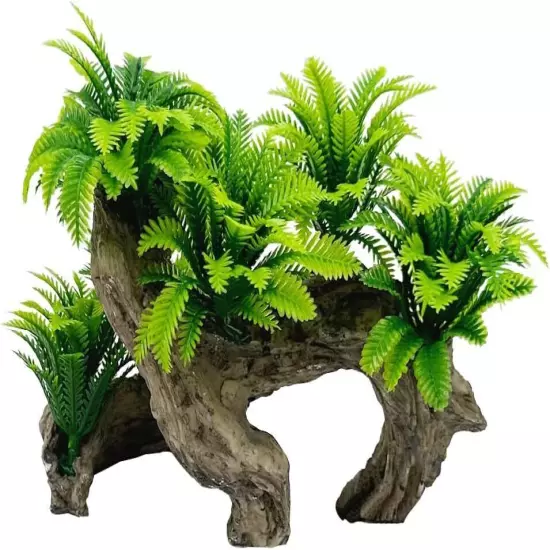 Smoothedo-Pets Fish Tank Decorations Aquarium Decoration Coconut Leaf/Wood 