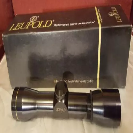 Vintage Leupold M8-4X EER Extended Eye Relief Duplex Reticle Golden Ring Scope