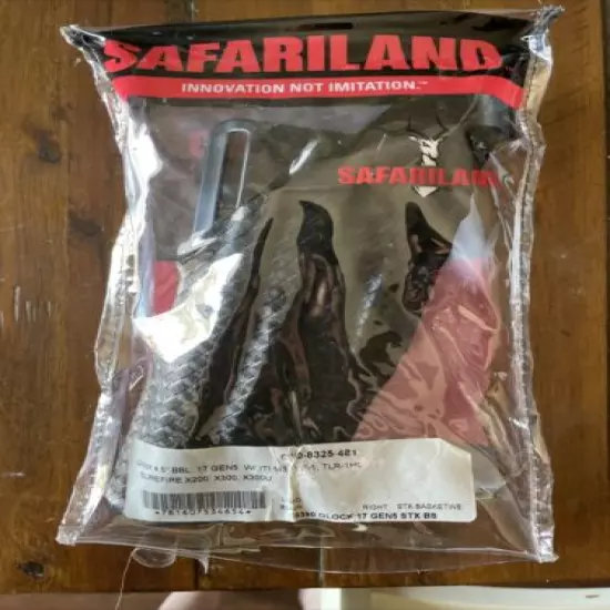 Safariland 6390-8325-482 Duty Holster Fits Glock17 Gen5 w/ Light LH Basket weave