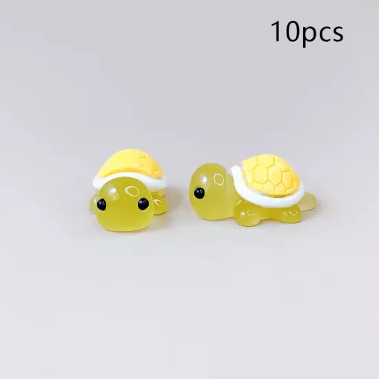 10Pcs Mini Turtles Luminous Ornament Crafts Tiny Turtles Home Decoration Gift Sn