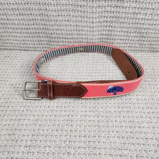 JT Spencer Men’s Pink Belt "EST1975" Tree of Life Size 34