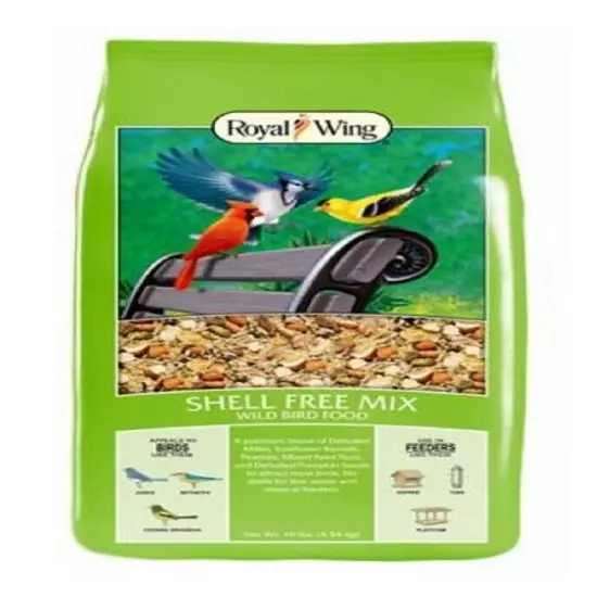 Royal Wing 13680 Animals & Pet Supplies 10 Pounds Shell-Free Wild Bird Food Mix