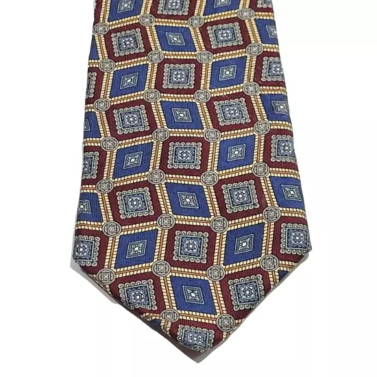 Jos A Bank Premier Collection Geometric Pattern Business Handsome SILK Necktie