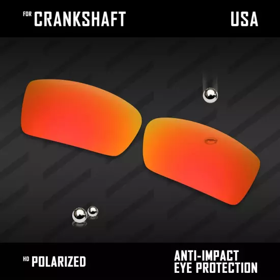 Anti Scratch Polarized Replacement Lenses for-Oakley Crankshaft OO9239 Options