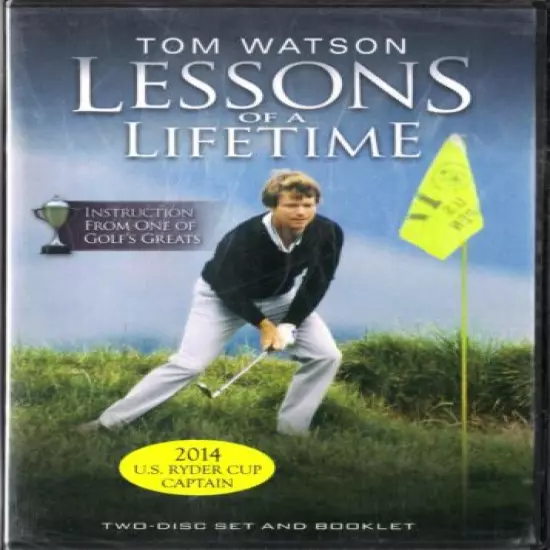 GOLF DVD - "TOM WATSON LESSONS OF A LIFTTIME I" TWO DISC SET - FREE USA SHIPPING