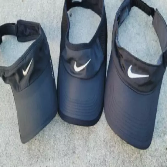 LOT Nike Golf Dri-Fit Featherlight Visors Hats SEE DETAILS AS IS