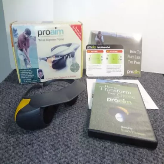 Proaim Virtual Alignment Trainer Glasses with DVD - Improve Golf Putting Game 