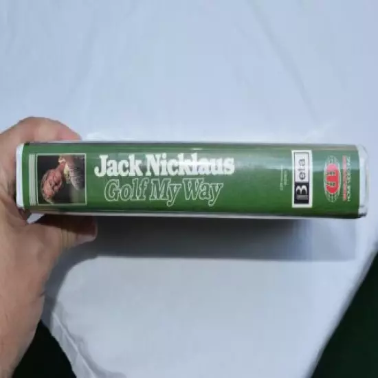 VINTAGE JACK NICKLAUS GOLF MY WAY BETA BETAMAX TAPE MOVIE GOLF INSTRUCTION 1980s