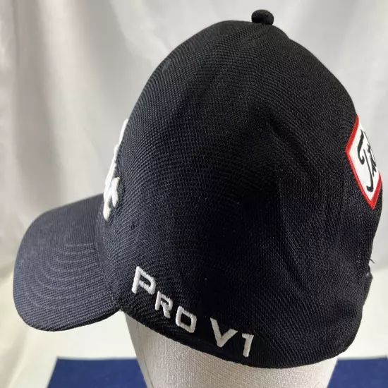 Titleist FJ Footjoy Pro V1 Golf Hat Cap Fitted Mesh Stretch fit Black OSFA