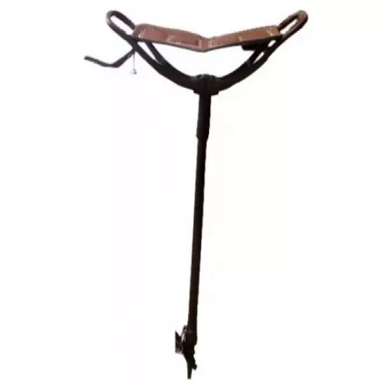 STRONG LEATHER SHOOTING STICK FOLDING SEAT SHOWS CHAIR STOOL GAMEBIRD