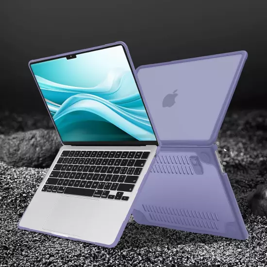 Compatible with Macbook Air 13 Inch Case 2024 2023 2022 M3 A3113 M2 A2681,Heavy 