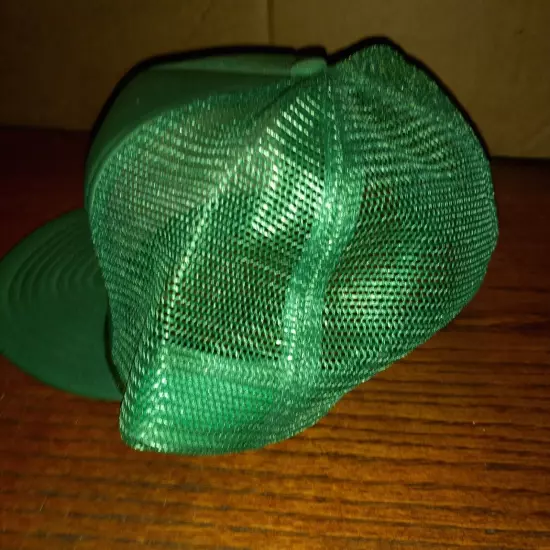 Vintage Prairie Farmer Indiana Cap Hat Trucker Green White Mesh Adjustable