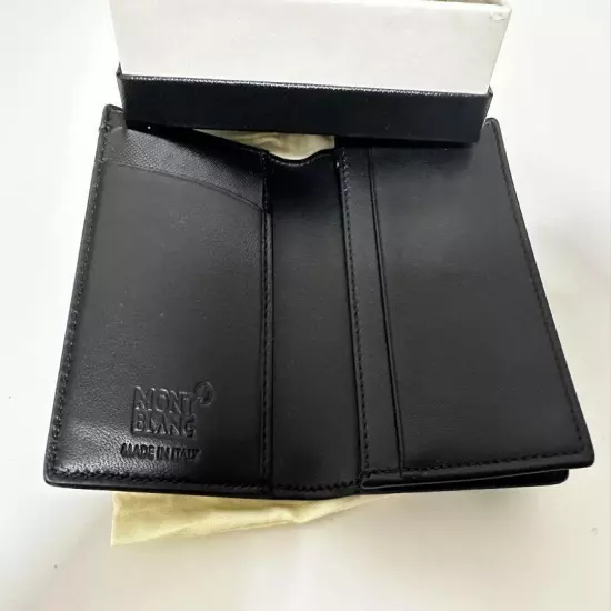 MONTBLANC Business Card Holder Black 113168 Unused w/Box