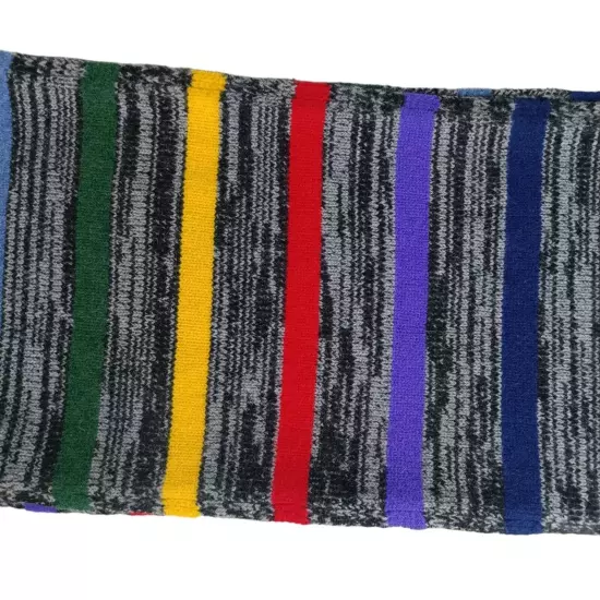 Paul Smith Multicolor Striped Wool Knit Scarf