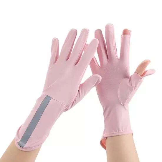 Hot Day Sunproof Gloves Skin Friendly Cooling Gloves for Teens Cycling Fishing