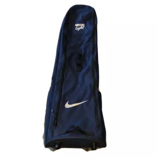 Nike Golf Club Navy Blue Wheeled Travel Soft Cover Rolling Bag Amstel Light