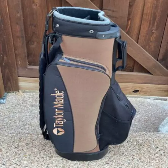 Taylormade 5 Way Black Gold Carry Cart Golf Club Bag