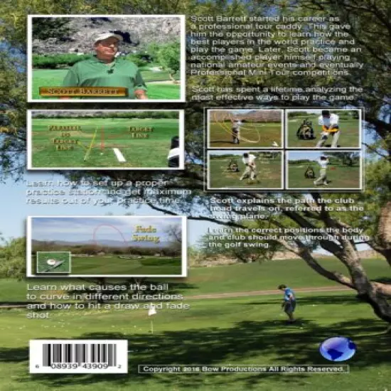 SWING SIMPLE BOOK & DVD GOLF INSTRUCTION BY SCOTT BARRETT 