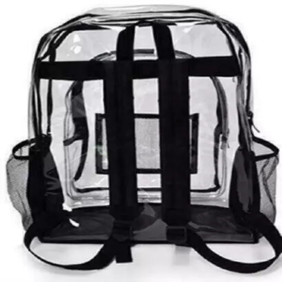 Heavy Duty Clear Backpack - Stadium Approved Transparent Design for Quick