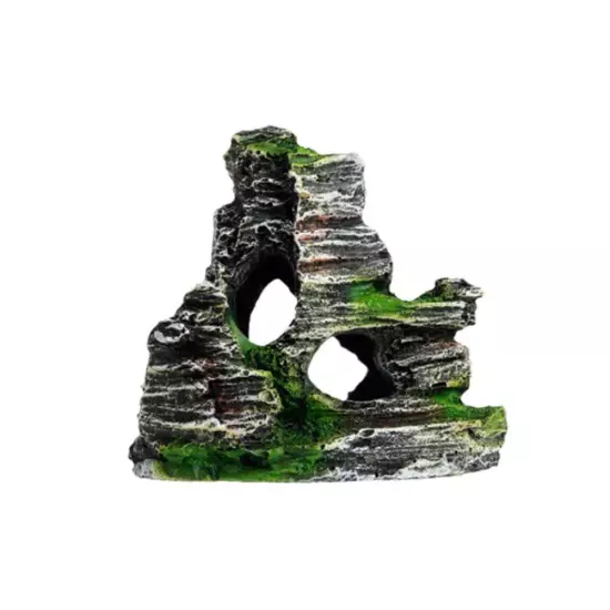 Aquarium Mountain Ornament Fish Tank Decor Decoration View Stone Cave RockฅGIFT