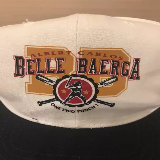 Albert BELLE Carlos BAERGA Vintage 1990's Embroidered Baseball SNAPBACK Hat NEW!