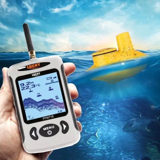 LUCKY FFW718 Wireless Sonar Underwater HD English Fishing Device / Fish Finder