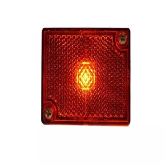 114R -- Rectangular Clearance Side Marker Light with Reflex