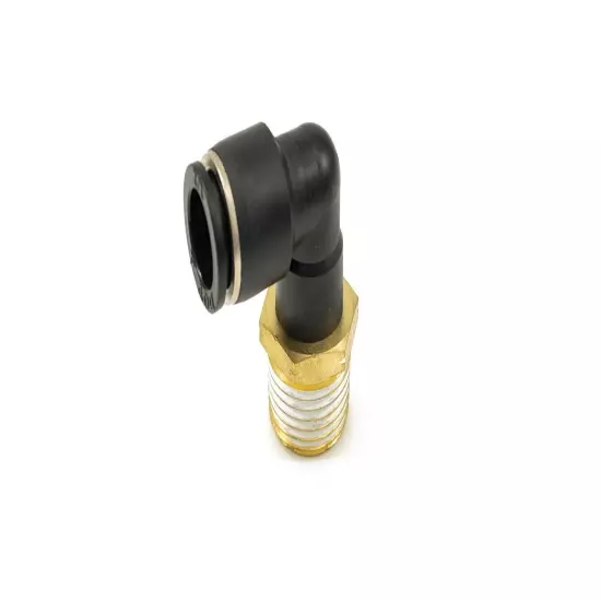 1/2" Male NPT to 1/2" Push to Connect Elbow Fitting - Accepts 1/2" Air Line