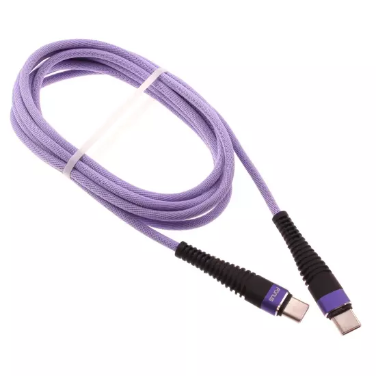 For Samsung Galaxy Z Fold6 - Type-C to USB-C Purple 10ft PD Cable Fast Charger