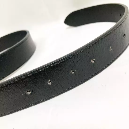 GUCCI GG Marmont Belt Leather Gold Black