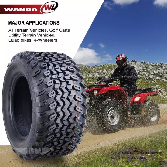 WANDA 20X10-12 Golf Cart ATV Tires 4 Ply 20X10x12 -Set 4 -14051