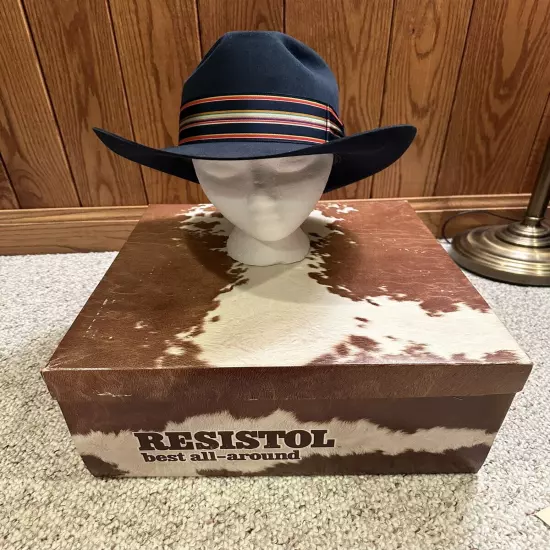 NICE Vintage RESISTOL Self Conforming Hotdoggers Western Cowboy Hat Size 7