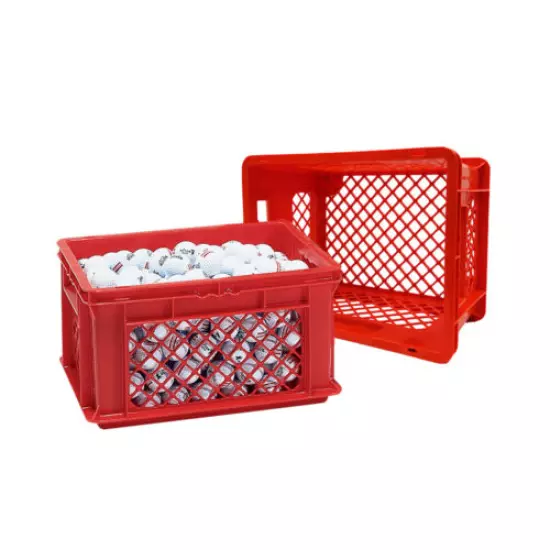 Akro-Mils Straight Wall Containers - great for range balls & storage Gray or Red