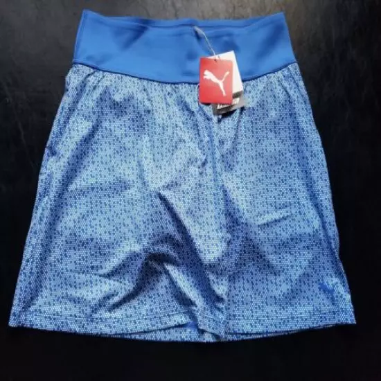 1 NWT WOMEN'S PUMA SKORT, SIZE: LARGE, COLOR: NEBULAS BLUE POLKADOT (J332)