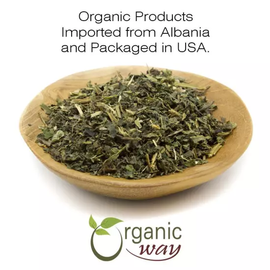 Organic Way Nettle Leaf Cut & Sifted - Herbal Tea | Kosher & USDA Certified