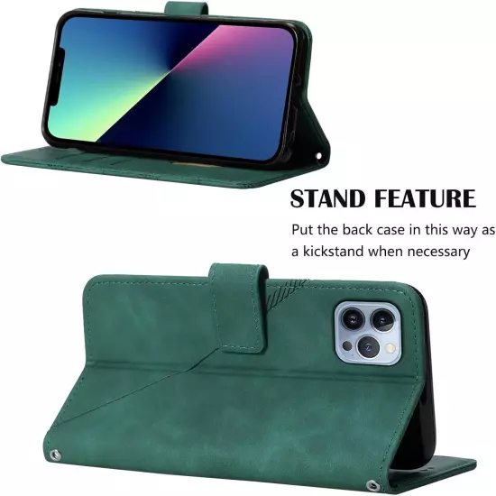 Case for iPhone 15 Pro Max Wallet Case with Credit Card Holder for Men Women