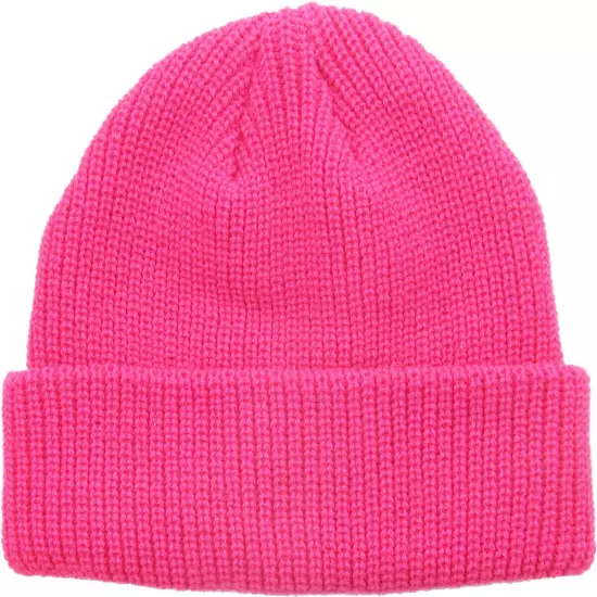 Warm Winter Knit Cuff Beanie Cap Fisherman Watch Cap Daily Ski Hat Skully