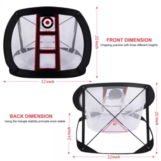 Golf Target Chipping Net Indoor and Outdoor Training Golf Practice Hitting Cage