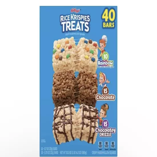 Kelloggs Rice Krispies Treats Snack Variety (40 Count) FREE Shipping