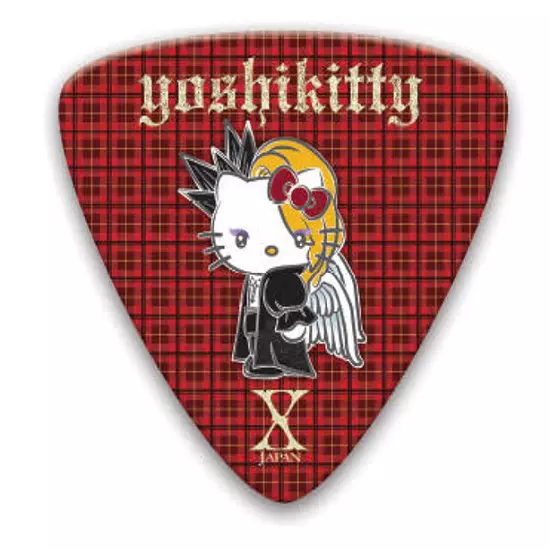 X JAPAN Yoshiki × Sanrio Hello Kitty Collabo Yoshikitty Pick Red2 From Japan