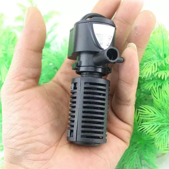 3 in 1 Aquarium Filter Submersible Oxygen Internal Fish Tank Water 2024