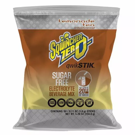 Sqwincher Qwik Stik Sugar Free Electrolyte Powder Mix Hydration Packets 50 Pack