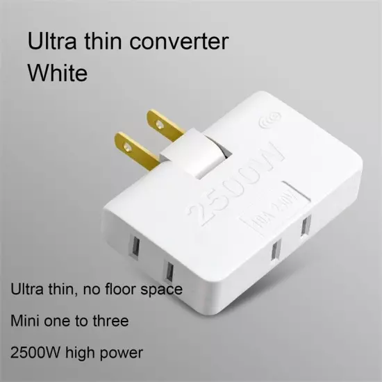 Power Converter 180 degrees Rotate Outlet Splitter Charger Socket Extension Plug