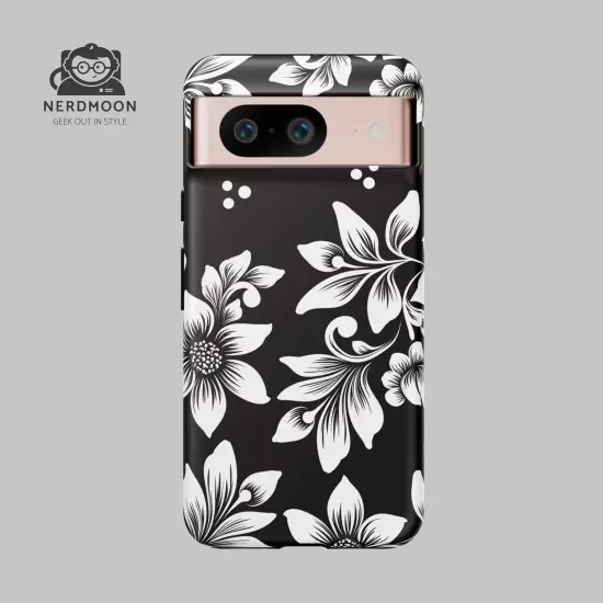 Black & White Floral Style - Tough Cases