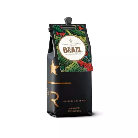 Starbucks Whole Bean Reserve Coffee Sun-Dried Brazil Fazenda Santa Clara 250g