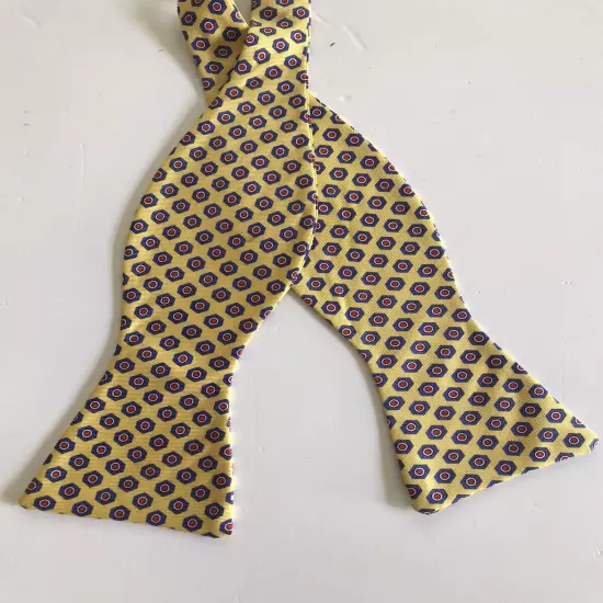 Polo Ralph Lauren Vintage Bow Tie Silk Adjustable Yellow & Red, White & Blue